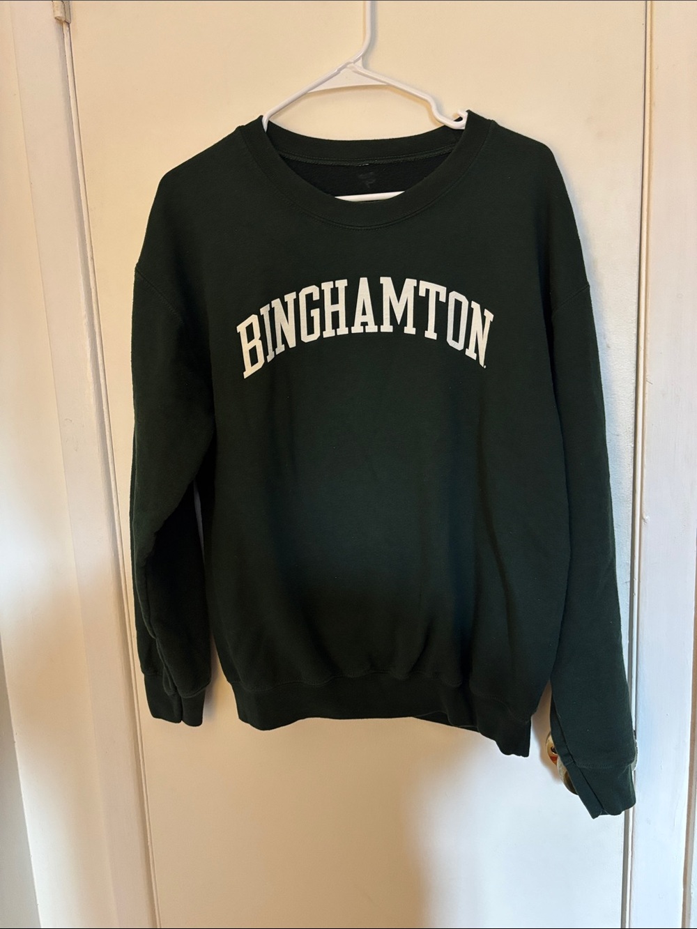 Binghamton Dark Green Crewneck Sweatshirt Size Medium